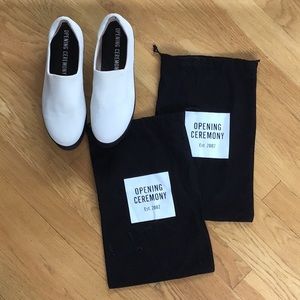 Opening Ceremony Slip On
White Canvas, Black Sole